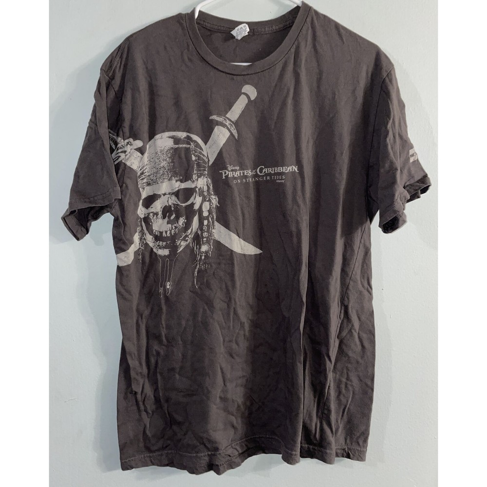 Pirates Of The Caribbean On Stranger Tides Shirt XL Gray Disney Movie Promo